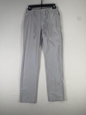 Sailwind Chino Pants Mens 30x30 Gray Linen Cotton Viscose Straight Leg